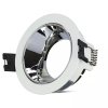 Oczko V-TAC GU10 wpuszczane białe/chrom okrągłe VT-872-WC 3 lata gwarancji